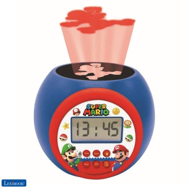 Vækkeur Til Børn Med Super Mario Tema + Projektor - Lexibook